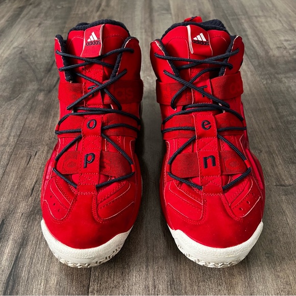 Adidas Mens Kobe Top Ten 2000 G59139 Red Basketball Shoes Sneakers Size 11 - Picture 2 of 8